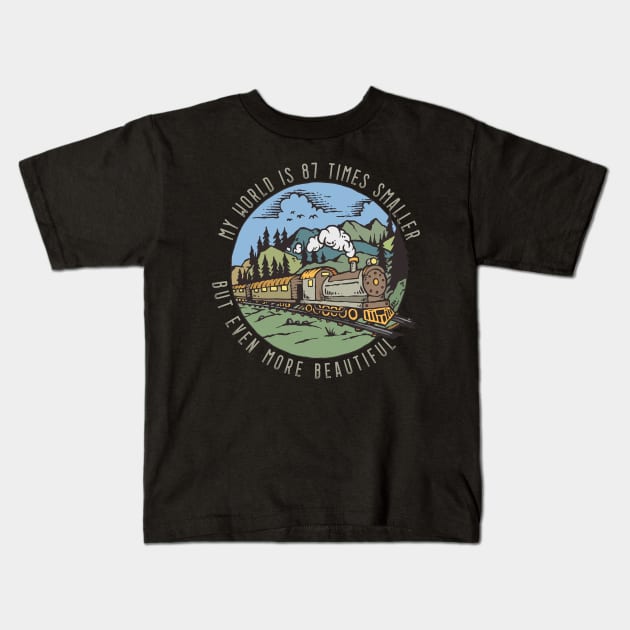 Modelrailroad HO N Z Train Model Kids T-Shirt by alpmedia